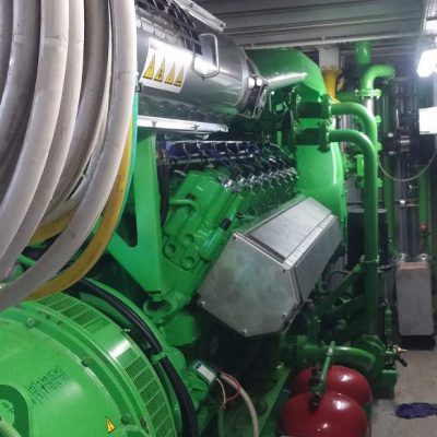 Lavori di sostituzione motore su impianto a biogas, potenza 999kW